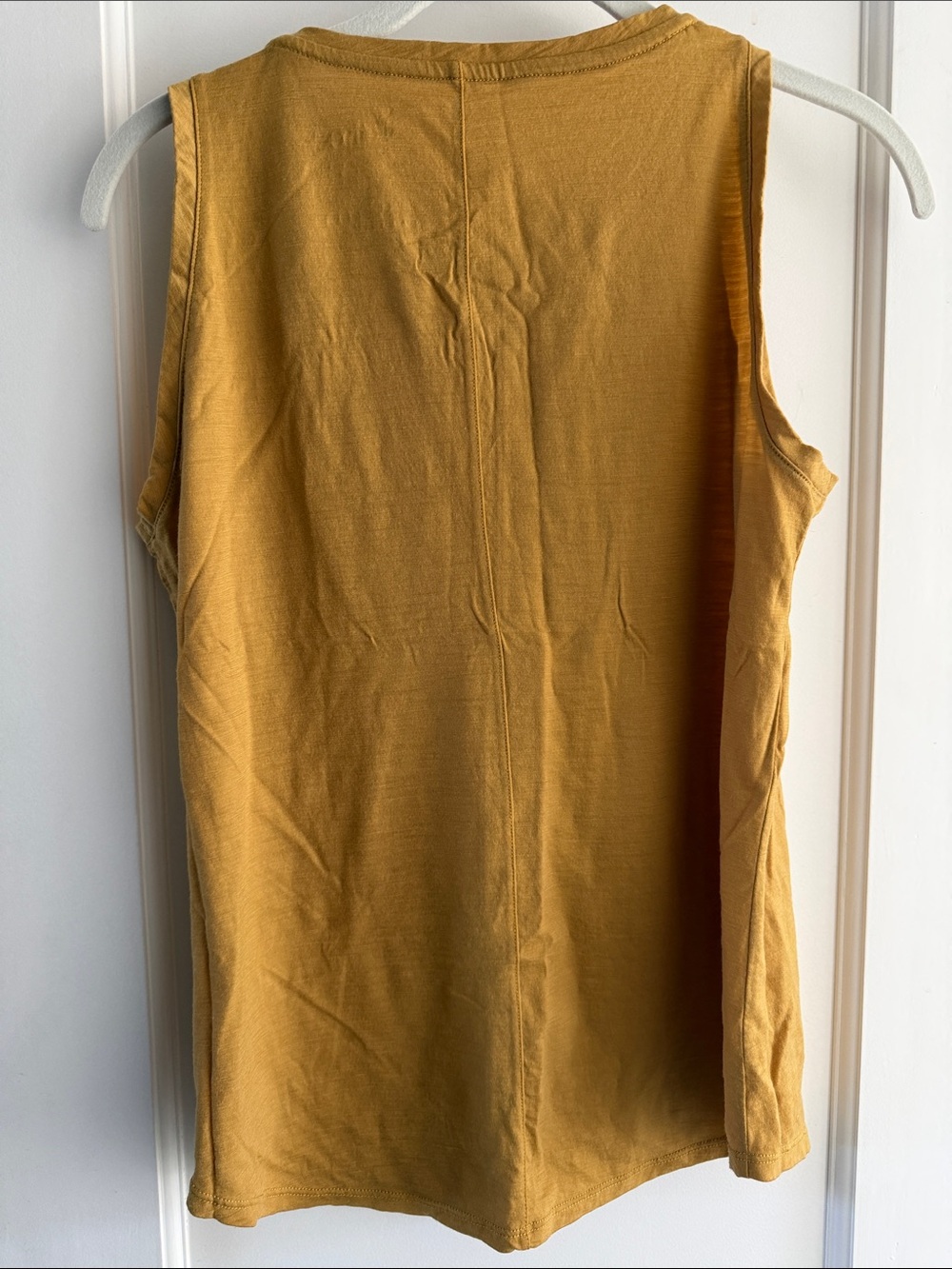 Ibex merino Wool Sleeveless Mustard Tank Top - Picture 4 of 4